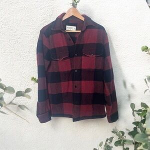 Abercrombie Red and Black Buffalo Plaid Flannel Shirt M